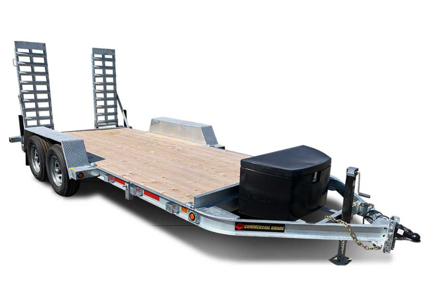 Galvanized Hulk 7,000# GVWR Lowbed Equipment Float Trailer