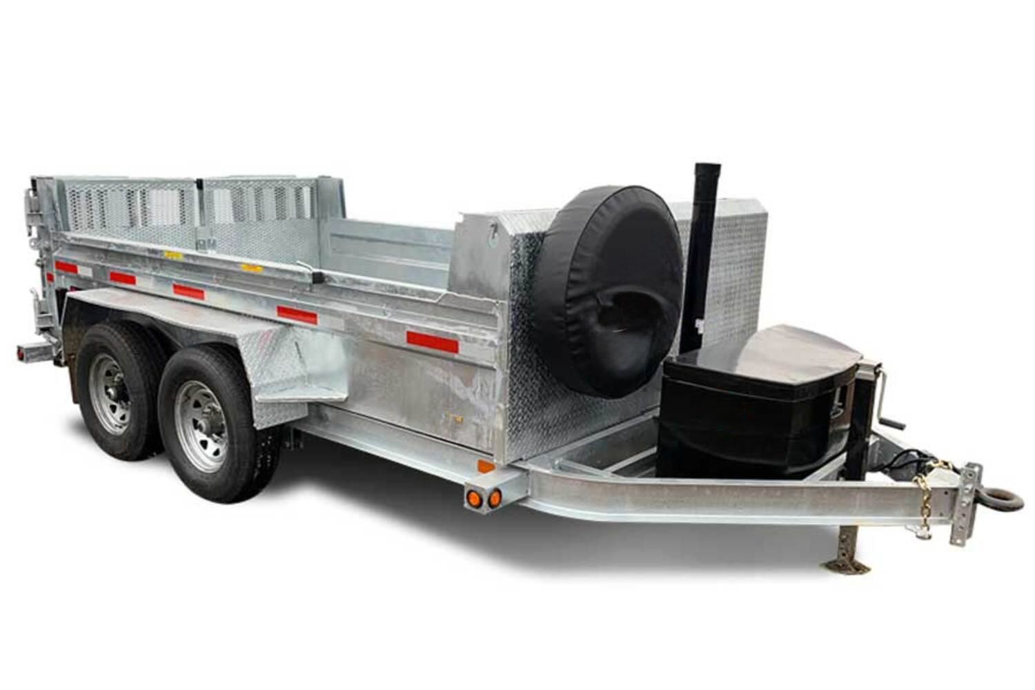 Galvanized Hulk 7,000# GVWR Ultra Low Pro Dump Trailer