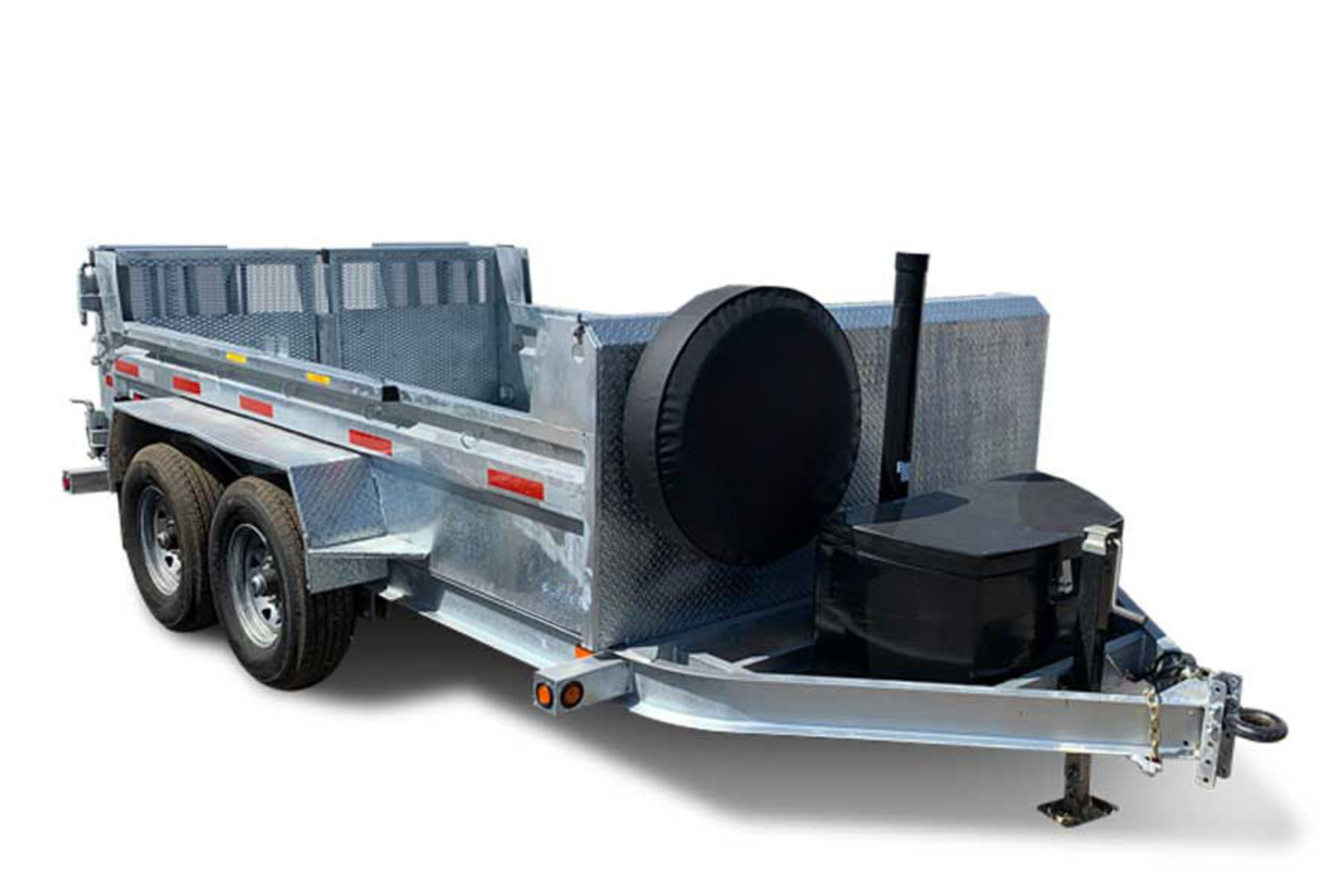 Galvanized Hulk 12,000# GVWR Ultra Low Pro Dump Trailer